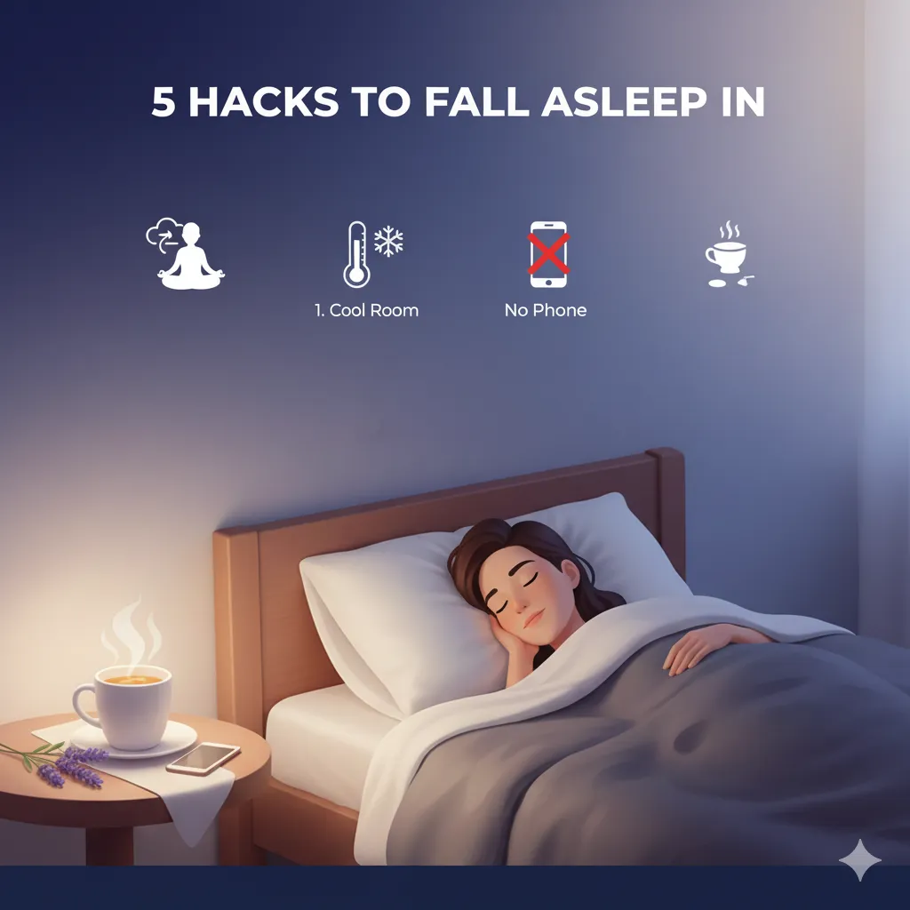 5 Hacks to Fall Asleep Faster in 5 Minutes