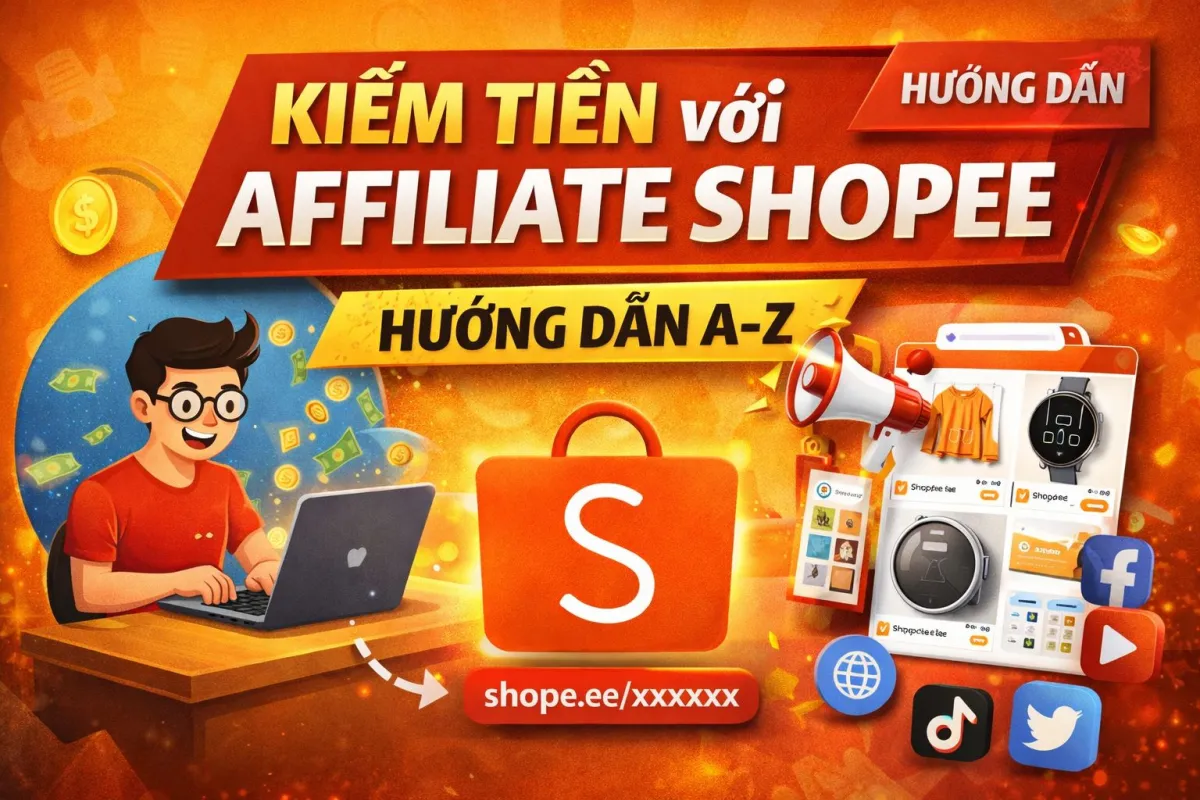 Hướng dẫn kiếm tiền với Affiliate Shopee cho người mới (A-Z)